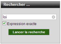 rechercher une expression exacte